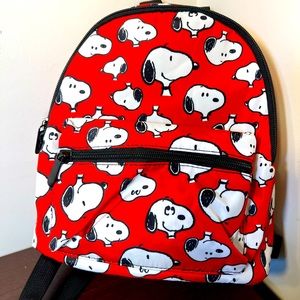 Peanuts Snoopy Red Mini Backpack 10x8x4.5”.